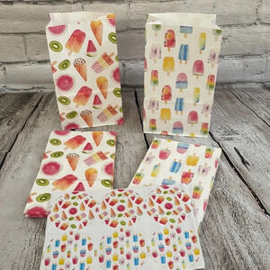 NIB! Set of 24 popsicle party favor bags and stickers